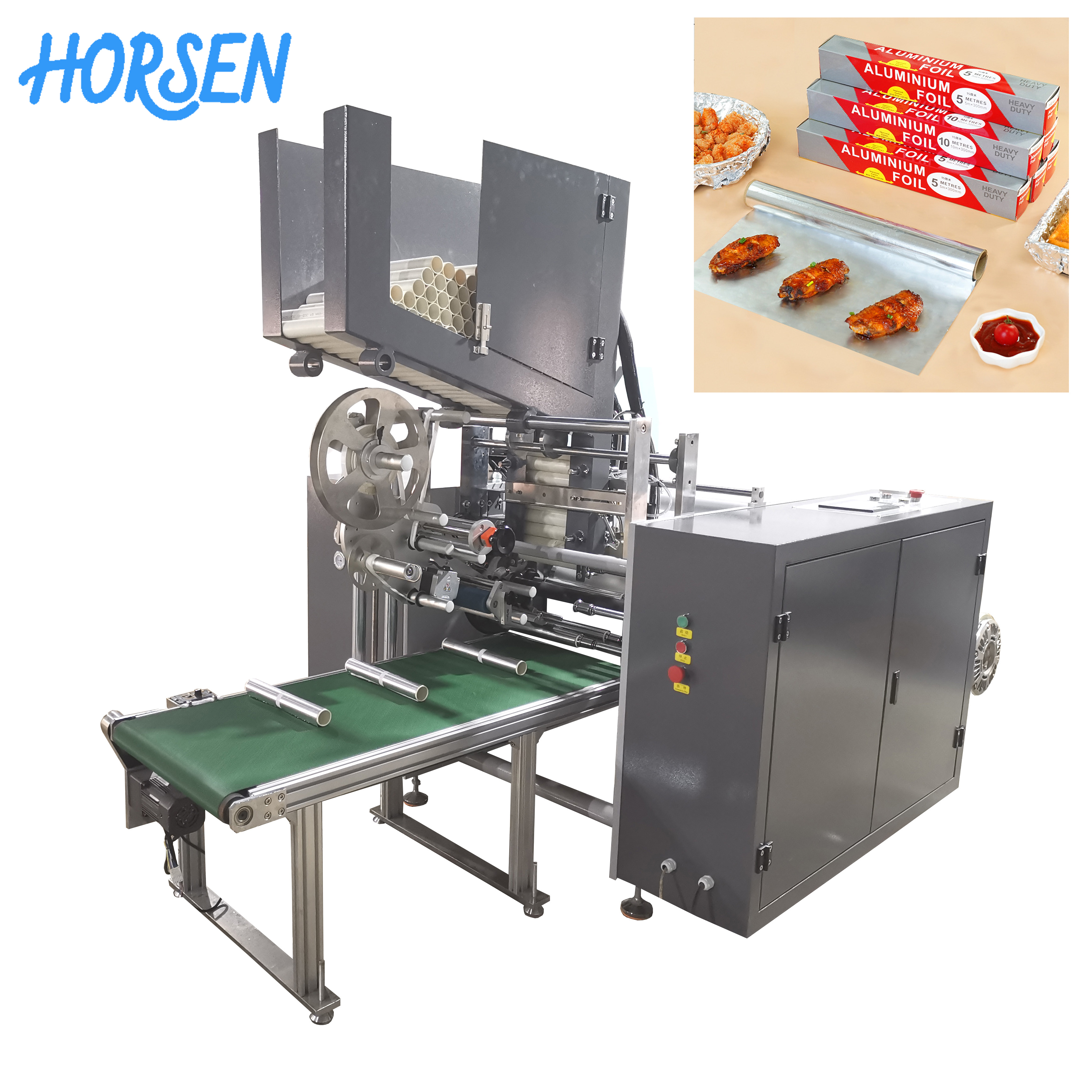 全自動鋁箔硅油紙烘焙紙復卷機